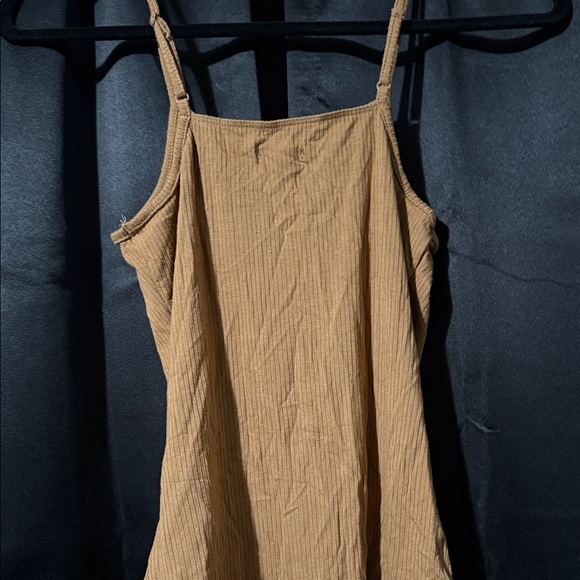 Tan Ribbed Bodysuit - Picture 2 of 3